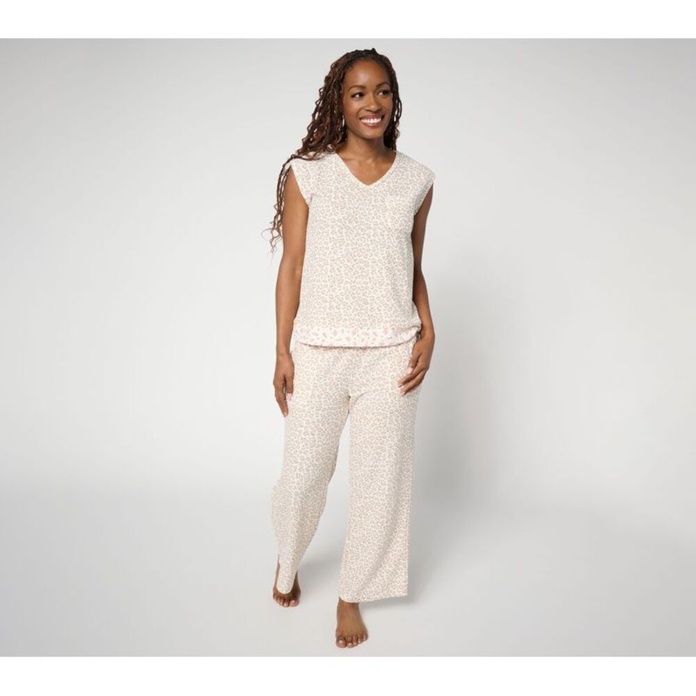 Muk Luks Women's Sleepwear Sz XS Jacquard Rib -Piece Lounge Multi-colored